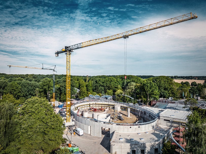 Hüffermann Krandienst: Liebherr flat-top cranes demonstrate their versatility